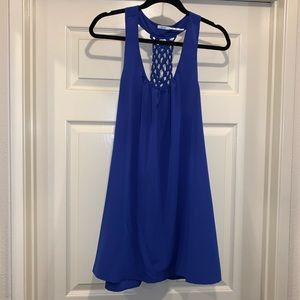 Kimchi Blue Indigo Dress with Braided Back